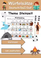 Vorschau - Unterrichtsreihen - Materialpaket - Schreiben und Sprache Thema Steinzeit - DaZ/DaF, Deutsch - Seite 1