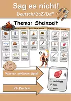 Vorschau - Spiele - Sag es nicht Steinzeit - DaZ/DaF, Deutsch (Spiel) - Deckblatt