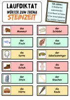 Vorschau - Unterrichtsreihen - Laufdiktat / Schleichdiktat Steinzeit - DaZ/DaF, Deutsch (Diktat) - Seite 2