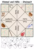 Vorschau - Arbeitsblätter - Himmel und Hölle Steinzeit - DaZ/DaF, Deutsch (flaten/basteln) - Seite 2