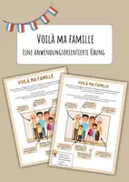 Vorschau - Arbeitsblätter - Voilà ma famille - Die Familie vorstellen - Deckblatt