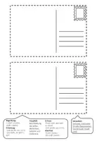 Vorschau - Arbeitsblätter - Postkarte schreiben - Seite 1