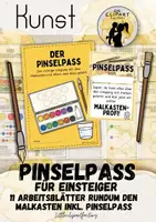 Vorschau - Arbeitsblätter - Malkasten für Anfänger - Der Pinselpass - Deckblatt