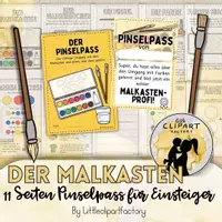 Vorschau - Arbeitsblätter - Malkasten für Anfänger - Der Pinselpass - Seite 2