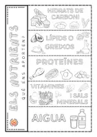 Vista previa - Hojas de trabajo - Flipbook Els nutrients / Los nutrientes - página 1