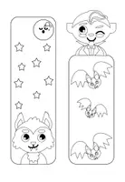 Vorschau - Mal- und Bastelvorlagen - Halloween Lesezeichen Malvorlagen 18 Designs - Seite 3