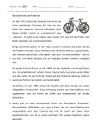 Vorschau - Arbeitsblätter - Sachtexte erschließen: Fahrrad, Regenwald, Triceratops (mit Lösung) - Seite 1