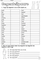Vorschau - Arbeitsblätter - AB Gegenteilpaare Adjektive - DaZ / DaF / Deutsch - Seite 2