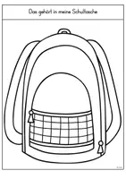 Vorschau - Arbeitsblätter - Das gehört in meine Schultasche - Seite 3