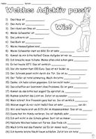 Vorschau - Arbeitsblätter - Lückentext Adjektive "Welches Adjektiv passt?" DaZ / DaF / Deutsch - Seite 2