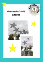 Vorschau - Mal- und Bastelvorlagen - Gemeinschaftsbild Stern - Deckblatt