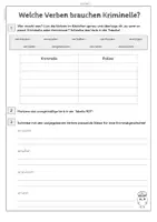 Vorschau - Arbeitsblätter - Krimigeschichte Verben mit Vorsilbe - Seite 3