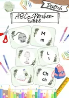 Vorschau - Spiele - spielerisches Lernen mit der ABC- Pärchen-Suche - Deckblatt