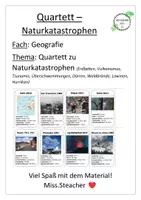Vorschau - Spiele - Quartett Naturkatastrophen (Geografie) - Deckblatt