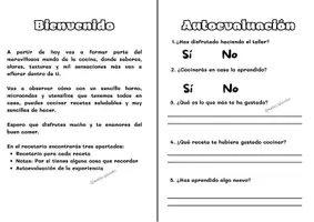 Vista previa - Hojas de trabajo - Mi primer recetario - página 3