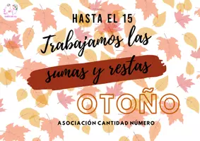 Vista previa - Hojas de trabajo - Trabajamos sumas y restas otoño - Portada