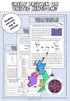 Vorschau - Arbeitsblätter - Great Britain or United Kingdom - Deckblatt