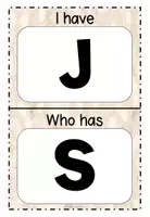 anteprima - Materiale interattivo - Gioco dell'alfabeto - ABC "Ho io, chi ha?" - Pagina 1