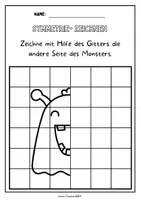 Vorschau - Mal- und Bastelvorlagen - Wachsendes Materialpaket Symmetrie Spiegelbilder - Seite 2
