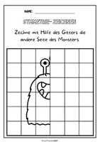 Vorschau - Mal- und Bastelvorlagen - Wachsendes Materialpaket Symmetrie Spiegelbilder - Seite 3