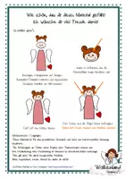 Vorschau - Mal- und Bastelvorlagen - Classroom Printables Engel Bastelvorlage Advent Weihnachten - Seite 1