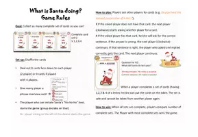 Vorschau - Spiele - Christmas Quartett - Tenses: simple present/past, present progressive, will future -Freebie- - Seite 3
