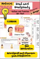 Vorschau - Unterrichtsreihen - Haut und Hautschutz: Arbeitsheft mit Lösungen - komplette Sequenz - Deckblatt