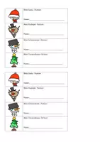 Vorschau - Mal- und Bastelvorlagen - Christmas dating cards Uhrzeitpartner - Seite 1