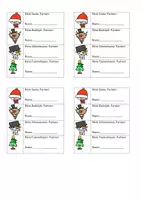 Vorschau - Mal- und Bastelvorlagen - Christmas dating cards Uhrzeitpartner - Seite 2
