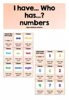 Vorschau - Spiele - I have... - Who has...? numbers - Deckblatt