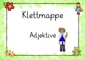 Vorschau - Präsentationen/Tafelbilder - Wortartenmärchen Klettmappe: Adjektive - Seite 1