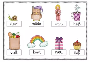 Vorschau - Präsentationen/Tafelbilder - Wortartenmärchen Klettmappe: Adjektive - Seite 3
