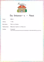 Vorschau - Merkblätter - Das Schlawiner -e - Plakat – Visuelle Gedächtnisstütze zur korrekten Endung bei Nomen und Verben (Deutsch Klasse 1/2) - Seite 1