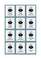 Vorschau - Spiele - Englisch: Zahlen von 1 bis 100 - Spiel "I have... Who has?" - Seite 2