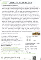 Vorschau - Arbeitsblätter - Lesetext "Tag der Deutschen Einheit" - inkl. Fragen und Lösungen (Kl. 3-4) - Seite 3