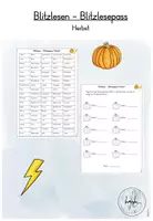 Vorschau - Arbeitsblätter - Blitzlesen - Herbst (Kl. 3-4) - Deckblatt
