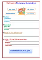 Vorschau - Arbeitsblätter - Nomen sind Namenwörter (Merkwissen) - Seite 2