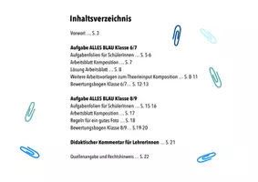 Vorschau - Arbeitsblätter - Alles Blau - Sachensammler - Seite 1