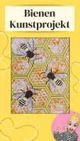 Vorschau - Mal- und Bastelvorlagen - Bienen - Kunstprojekt - Deckblatt