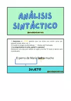 Vista previa - Hojas de trabajo - Flipbook análisis sintáctico - Portada