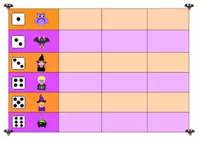 förhandsvisning - Engelska Halloween tärningsspel - sida 3