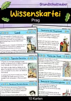 Vorschau - Bildkarten - Wissenskartei Prag – Hauptstadt von Tschechien (Europa) - Deckblatt