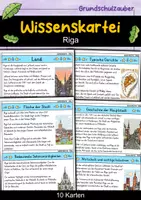 Vorschau - Bildkarten - Wissenskartei Riga – Hauptstadt von Lettland (Europa) - Deckblatt