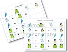 Aperçu - Cartes d'exercices - Mathématique animaux - Page de couverture