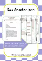 Vorschau - Arbeitsblätter - Das Anschreiben Materialsatz Bewerbung - Deckblatt