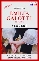 Vorschau - Arbeitsblätter - Emilia Galotti - Klausur - 2. Aufzug, 10. Auftritt (Marinelli. Appiani) - Deckblatt