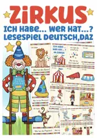 Vorschau - Stationenlernen - Zirkus Spiel Ich habe ... Wer hat ...? Deutsch Deutsch als Zweitsprache - Deckblatt