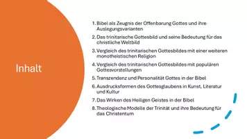 Vorschau - Präsentationen/Tafelbilder - Präsentation: Trinität und Transzendenz von Gott - Seite 3