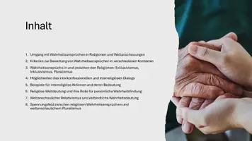 Vorschau - Präsentationen/Tafelbilder - Präsentation: Exklusivismus, Inklusivismus & Pluralismus - Seite 3