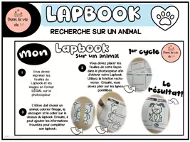 Aperçu - Préparation de séance / Séance complète - Mon Lapbook sur les animaux RECHERCHE - Page 1